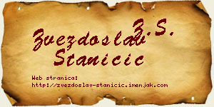 Zvezdoslav Staničić vizit kartica